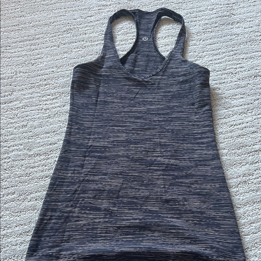 Women's Gray Racerback Tank Top